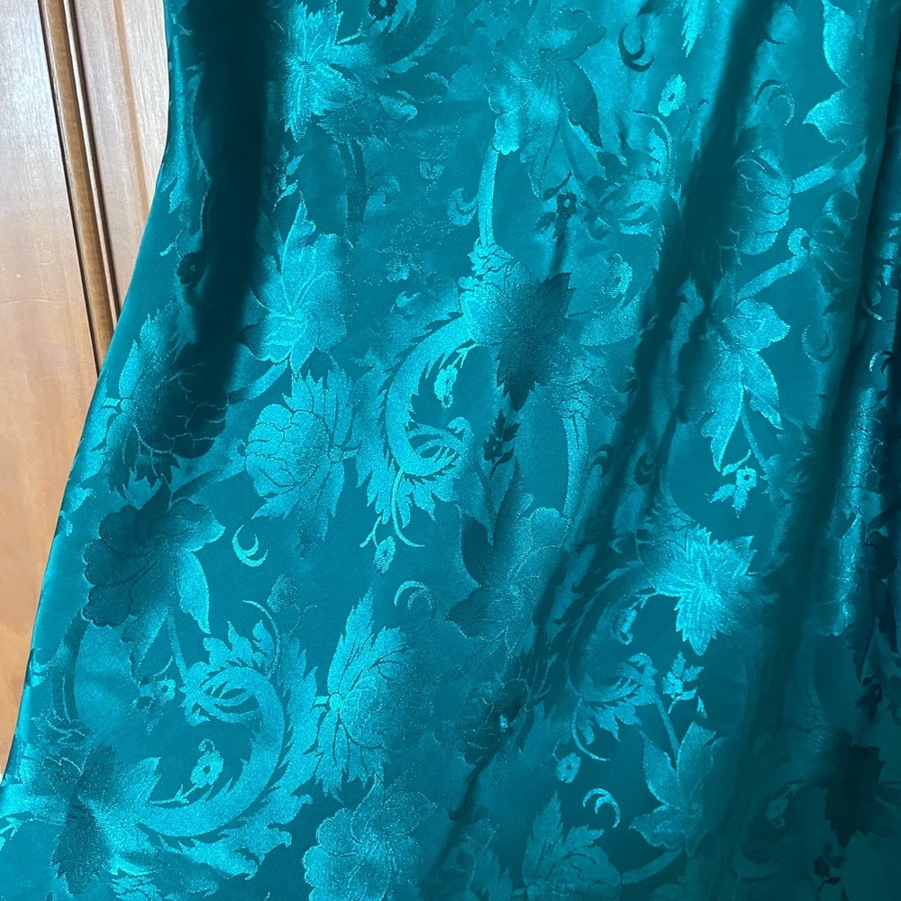 Teal/Green  Floral Lace Chemise - Picture 2 of 5